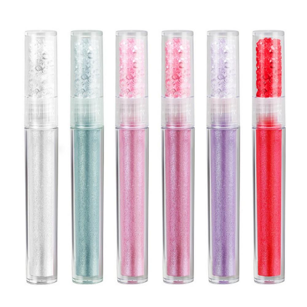 Set of 6 Lip Gloss Glittering Moisturizes and Hydrates Lip Gloss