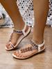 Bohemian Ethnic Women's Beaded Summer Beach Sandals