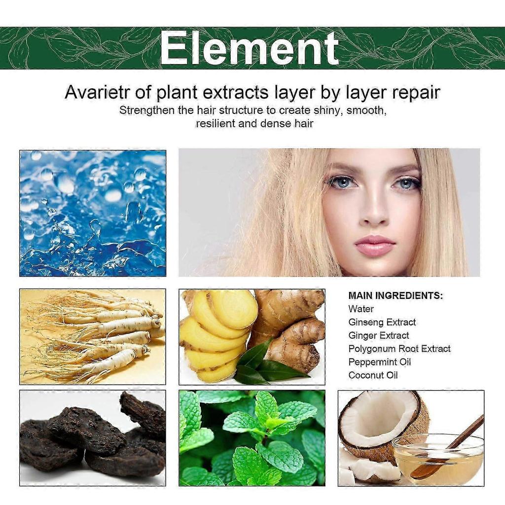 Revitalizing Hair Essential Oil with Ginseng & Peppermint  Strengthen, Thicken & Nourish Hair Naturally  Promotes Healthy Growth, Soft, Shiny, Fuller