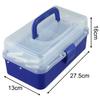 3 Layers Folding Tool Box With Handle Fishing Tackle Box Organizer Storage Box Cantilever Box Multifunctional Storage Box