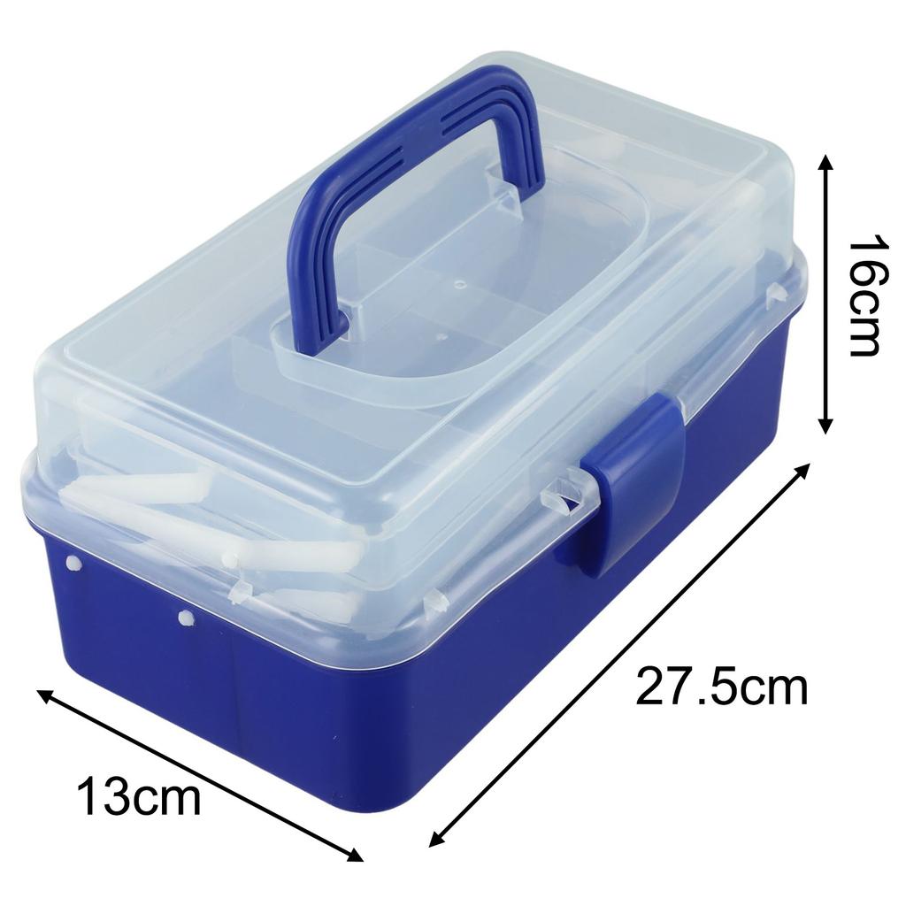 3 Layers Folding Tool Box With Handle Fishing Tackle Box Organizer Storage Box Cantilever Box Multifunctional Storage Box