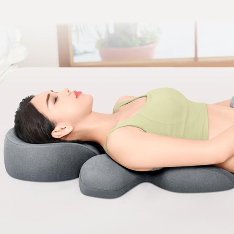 Breathable Polycotton Massage Table Pillow Features Ergonomic Face Hole Designs and Washable Fabric