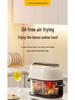 4L velkokapacitní skleněná horkovzdušná fritéza s dotykovou obrazovkou - Multifunkční bezolejová fritéza na hranolky