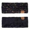 Women Winter Warm Headband Fuzzy Fleece Lined Thick Cable Knit Wrap