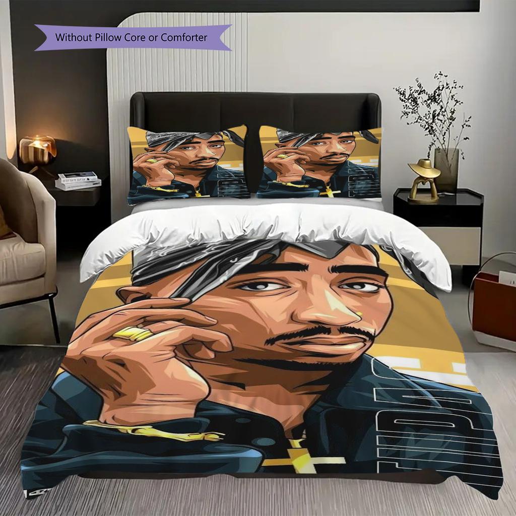 Rise Icon Tupac'S Legacy Bedding 1 Duvet Cover 2 Pillowcase Without Core Bedding Set Duvet Cover And Pillowcase Soft And Comfortable