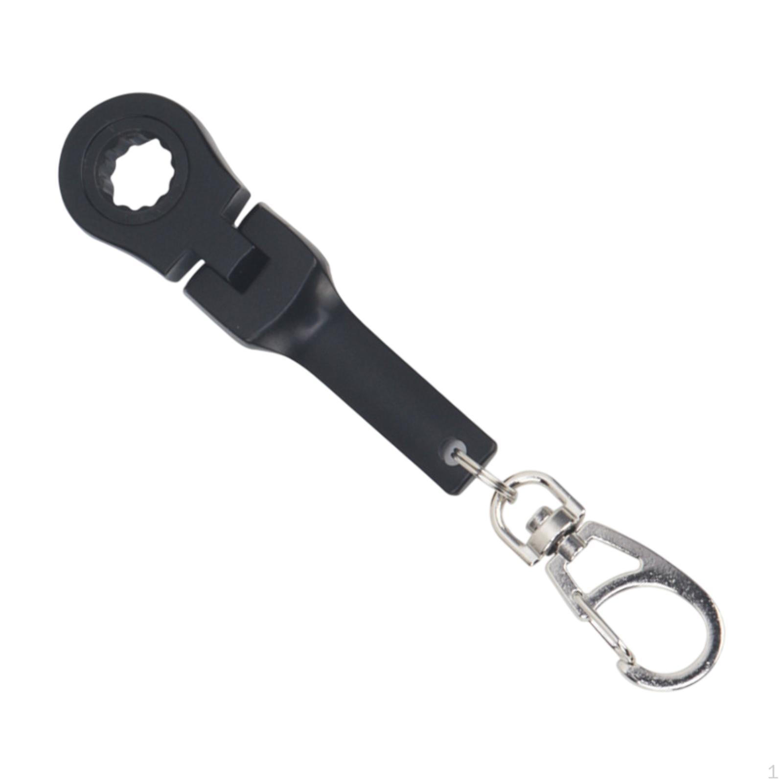 

10-мм ключ-трещотка Keykain, ключи с трещоткой, компактный для мужчин, высокопроизводительный ключ, механический black