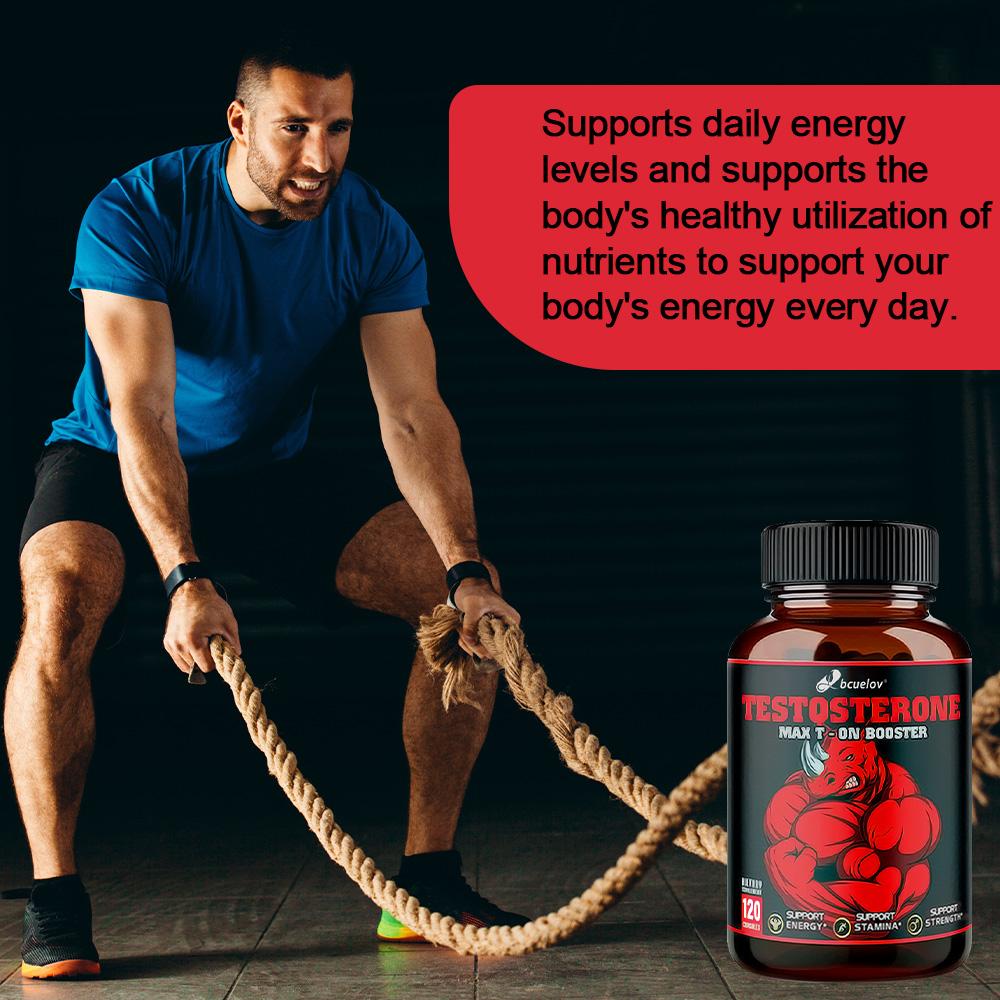 Bcuelov Testosterone Enhancer (T-On Booster) 120 Capsules