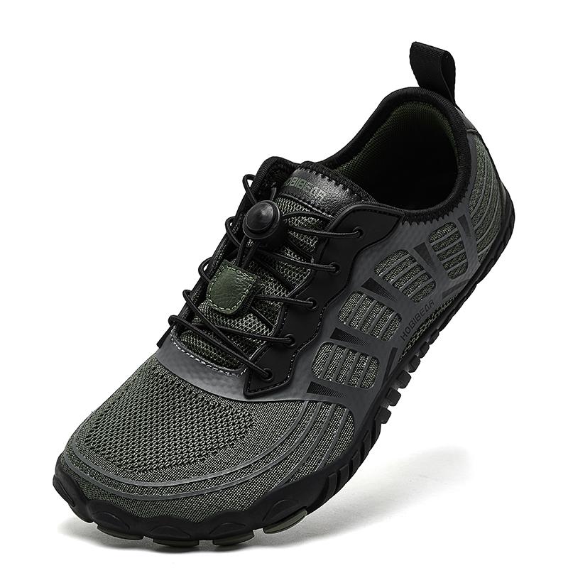 

Wide Toe Barefoot Sneaker Unisex Non Slip Outdoor Athletic Shoes Elastic Band Beach Sneakers 38 зелений