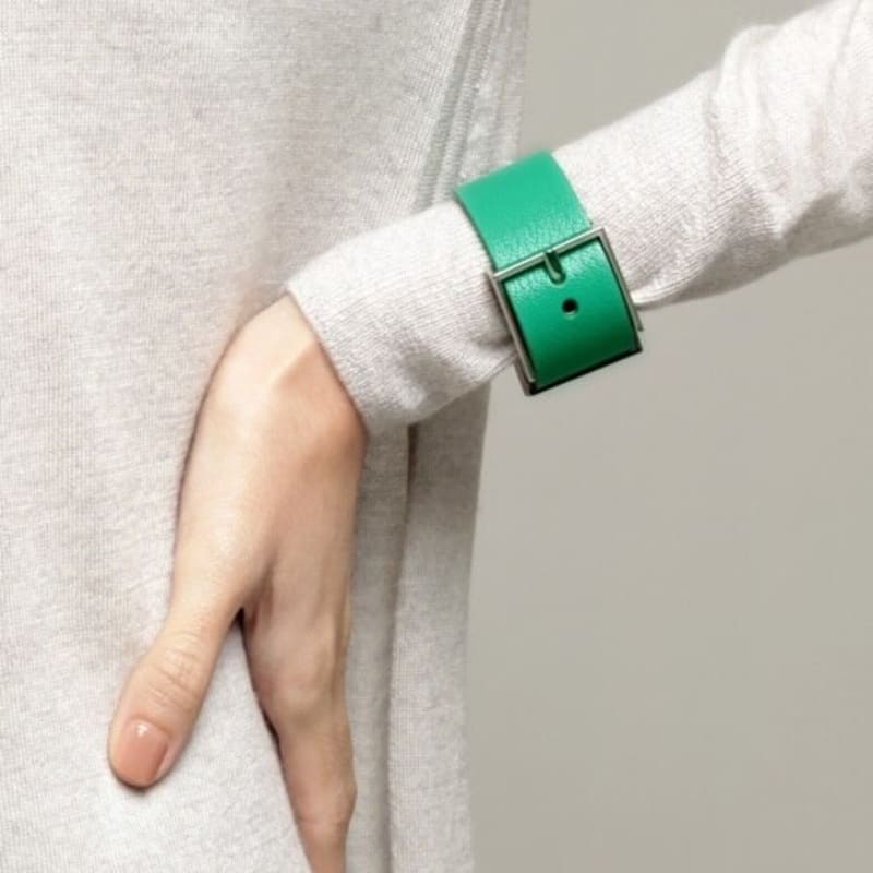 

MILMA LADY BRACELET - BAMBOO GREEN Add outer holes