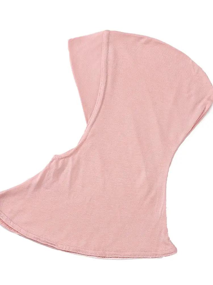 21Colors Soft Modal Elastic Basic Inner Turban Cap Muslim Women Solid Color Wrap Hijab Hats Wear Directly Headscarf Underscarf
