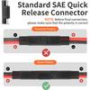 8FT/2.5M 16AWG SAE To Alligator Clips Wire Harness With OnOff Switch, 12 Volt Quick Disconnect Extension Cord Alligator Clips For Lawn And Garden