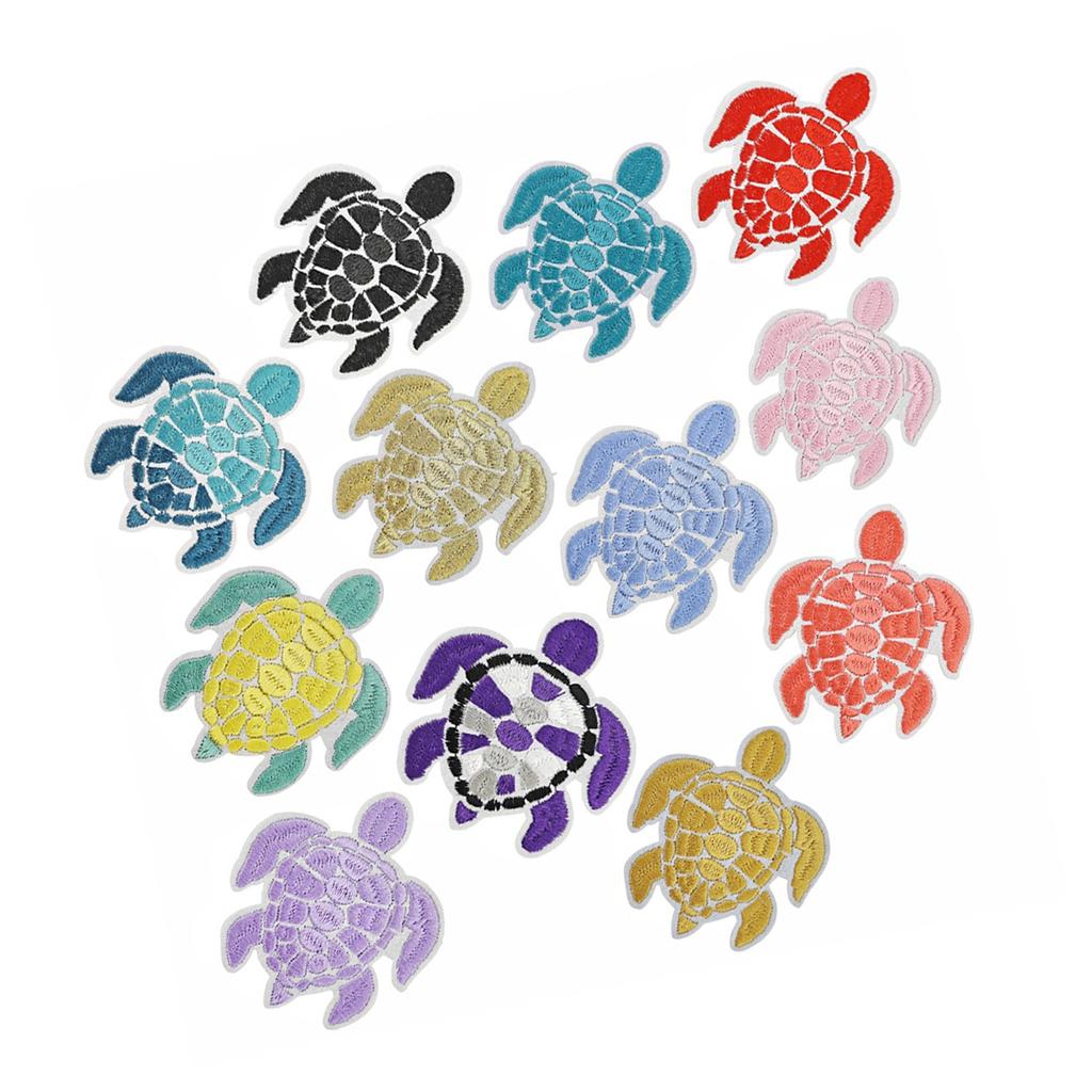 Eye-Catching Embroidered Turtle Applique for Clothes Hat Sewing Patches DIY Scarf Wedding Dress Decors Accessories