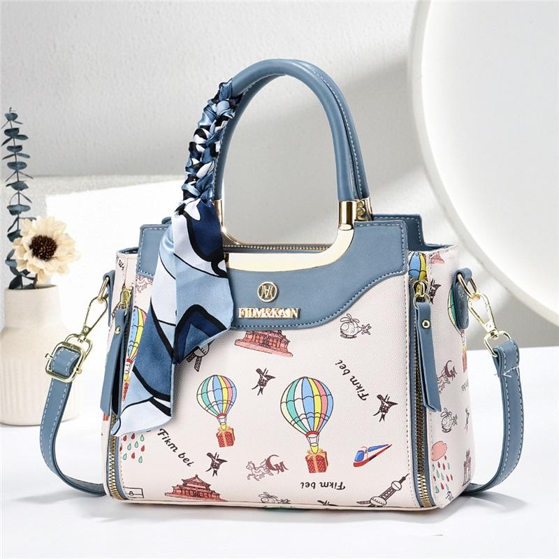 Women’s Trendy Light Luxury Printed Top Handle Bag, Fashion Shoulder Crossbody Purse For Birthday & Valentine’s Day Gift