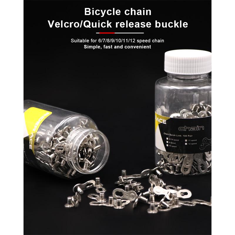 Bicycle Chain Quick Link Connector Joints Magic Buttons Mountain Road Bike Chain for 6/7/8/ 9 10 11 12 Speed MTB Accessories