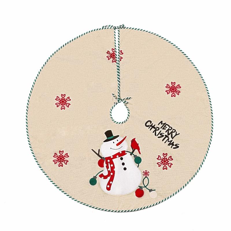 Easy Setups Holiday Tree Skirt In Multiple Sizes Feature Soft Polyester Materials And Secure Fit