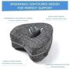 Memory Cotton Leg Pillow Hollow Heart Pregnancy Side Sleeper Sciatica Orthopedic Sciatica Back Hip Relief Pillow For Bed, Sofa
