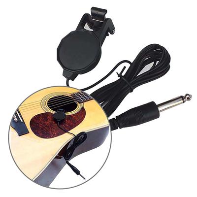 Akustikgitarre Piezo Tonabnehmer Clip-On Kontaktmikrofon Piezo Tonabnehmer für Gitarre Ukulele Violine Teile Einfach zu bedienen