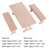 1/12 Puppenhaus Miniatur Holzmöbel Tisch Bank Modell Set ZubehörTisch Bank