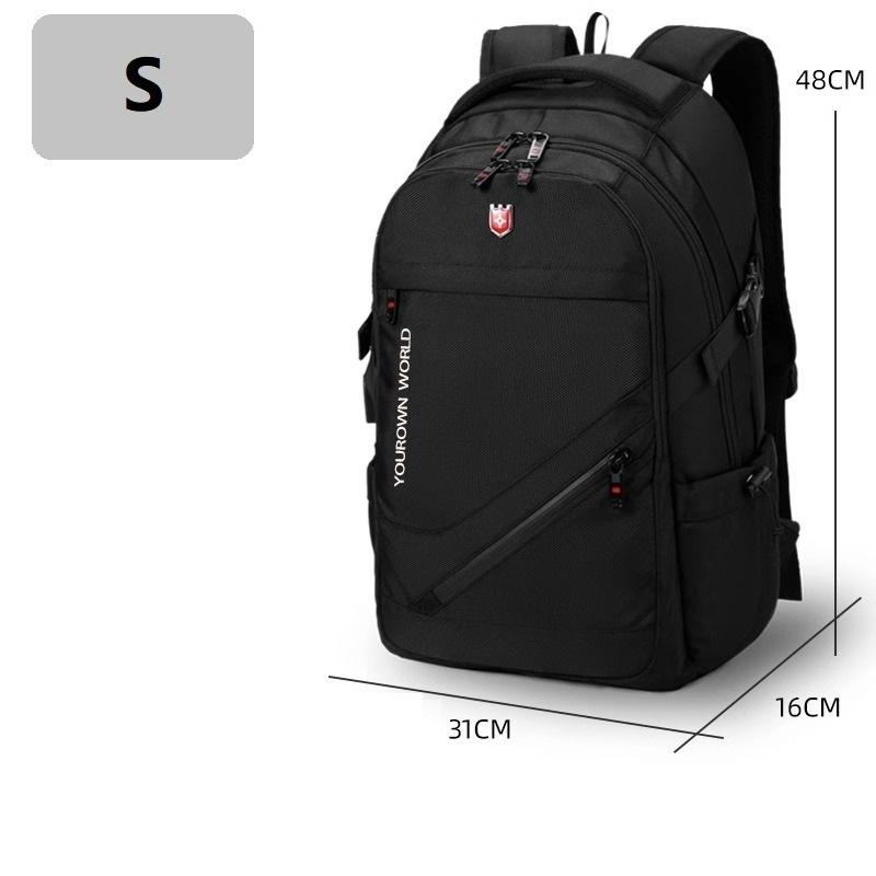 

Men s Large-capacity Business Travel Backpack, Computer Backpack, Mountaineering Bag, Junior High School and High School Student Backpack S(31*16*48cm）