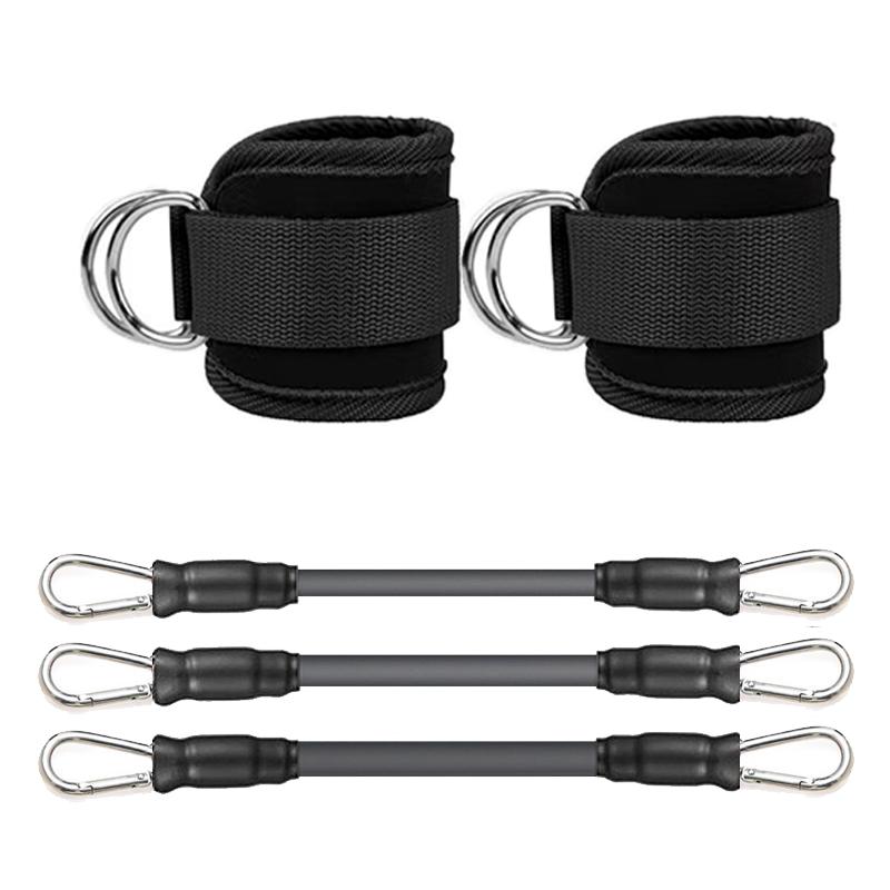 Ankle Straps Double D-Ring Cuffs Ankle Weight Leg Training Brace Support Sport Abductors Adjustable Foot Support Padded