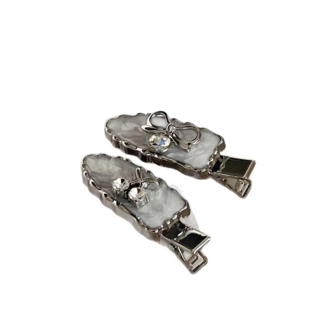 Wasser Diamant Kirsche Schleife, Entenschnabelspange, Fransen, Seitenclip für gebrochenes Haar, Kopfschmuck