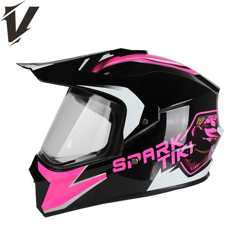 Off-Road Motorcycle Helmet With DOT ECE 3C Certification Ventilated Dual-Sport Full Face Enduro Trail Riding