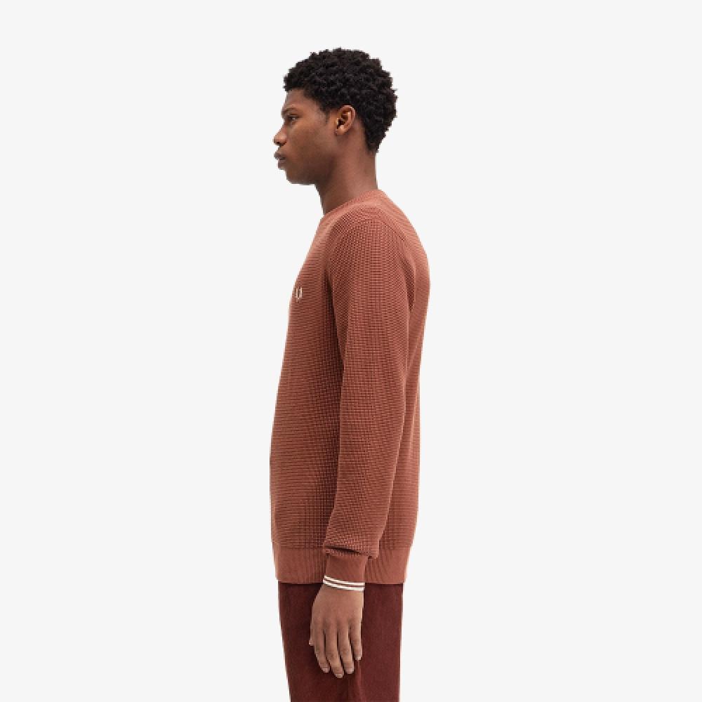 Fred Perry [sharp] Waffle Stitch Knit  S54  Afpm2436507 S54