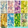 Perforated 10MM Gold Sequins 3D Transparent Five-Petal Flower for Eye Makeup, Bridal Wear, DIY Clothing Accessories.