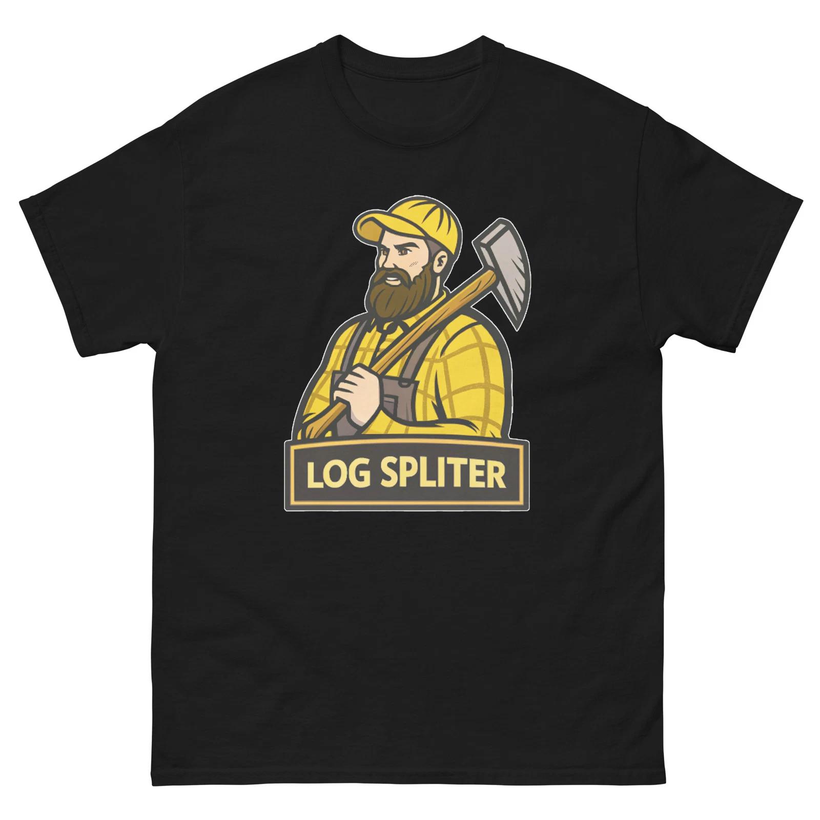 

Log Splitter Farming Rural Life Agriculture T-Shirt S