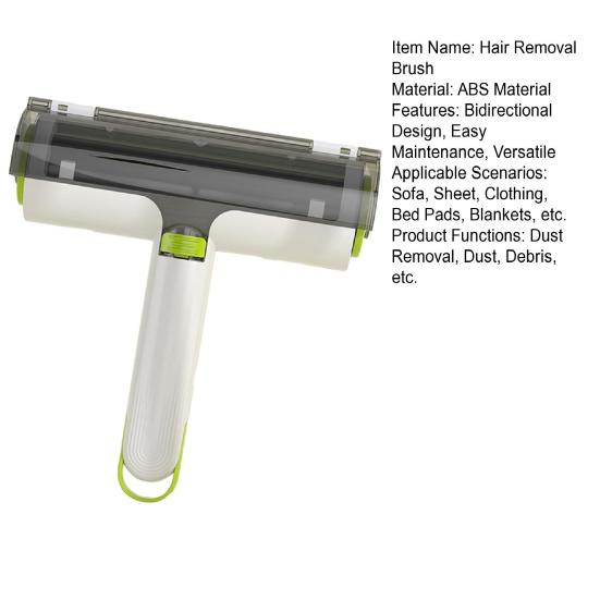 Kartáč na odstraňování chlupů domácích mazlíčků Obousměrný design Pohodlný nástroj na odstraňování chlupů domácích mazlíčků Opakovaně použitelný Se zaoblenými rohy Kartáč pro domácí mazlíčky