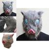 Demon Slayer Halloween Kimetsu No Yaiba Hashibira Inosuke Pig Cosplay Mask Cos
