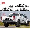 3 Stück Schwarzer Auto Seitenkarosserie Aufkleber 4x4 Offroad Grafik Vinyl Abziehbild Wasserdicht