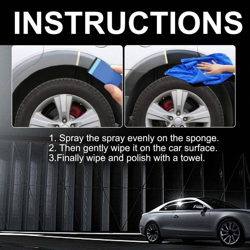 Professional Car Interior Cleaner Kit Restores Shine on Plastic Leather Dashboard and Seats UV Protection for Auto Enthusiasts