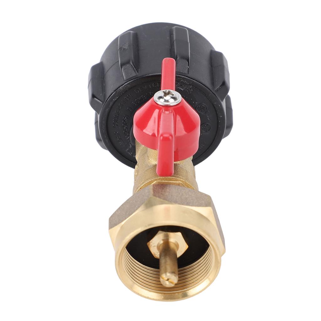 QCC1 Tank Refill Adapter with Shut On Off Controller Ball Valve Gas Easy Filler for 1lb Cylinder