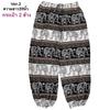 39 Designs Elephant Pants Loose Leg Adjustable Elastic Waistband StrapUnisex Women Men Print Thailand Casual Streetwear Boho Bohemian Retro Vintage