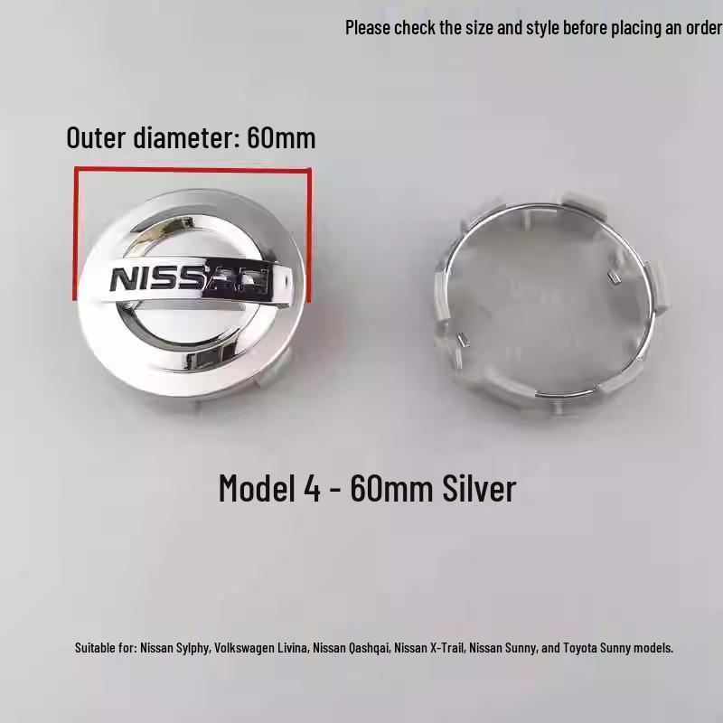 Καλύμματα Τροχών Nissan Patrol Y62 Μαύρο & Ασημί, 18"–20" με Αυθεντικό Κεντρικό Λογότυπο.