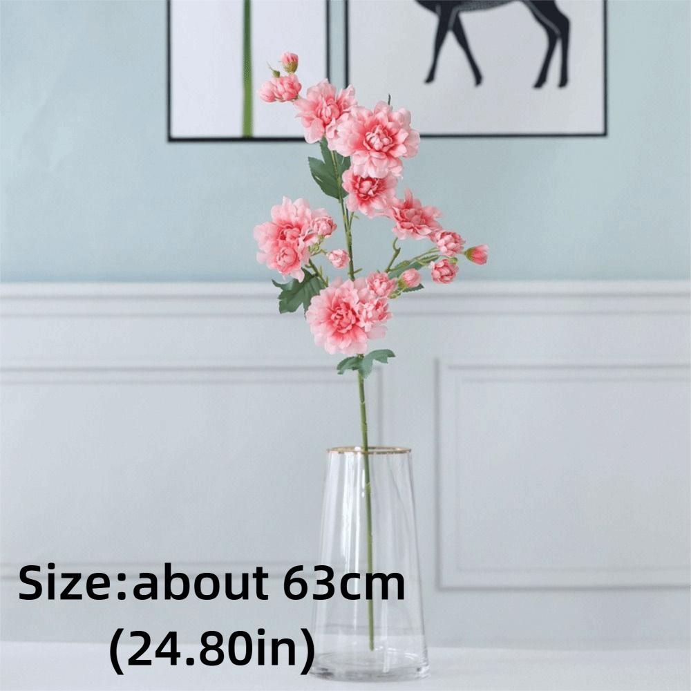 Boho Style Artificial Peony Bouquet Silk Fake Flower Realistic Peony Branch  Wedding Bouquets