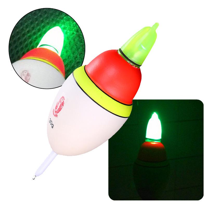 SHYKNYU Flotteur Pêche Nuit LED Rechargeable USB - Kit 2 Canes Lumineuses CR425 - Visibilité Parfaite En Obscurité