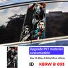 Adesivi per Auto Personaggi Horror Fantasma Halloween Montante B Auto Copertura Decorativa Impermeabile Graffi Portiere Auto Montante Parasole Decalcomanie