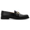 Gucci Interlocking Collection Leather Loafers Men's Black 723631 17X00 1000