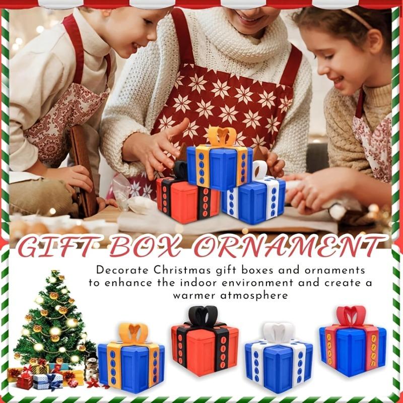 1PC 3D Printed Hollow Prank Gift Box with Screws - Realistic 3D Illusion Plastic Puzzle Cube Coin Container, Easy to Assemble Without Filling