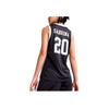 Nike SS24 Dri-Fit Letter Color Block Logo Print Quick-Dry Henley Neck Sleeveless Basketball Jersey Women Jersey Black HF0517-012