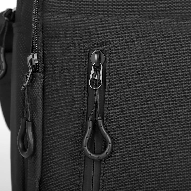 Męska torba typu crossbody, pojedyncza torba na ramię, duża pojemność, torba do przechowywania, modna, wielokieszeniowa, biznesowa torba typu crossbody