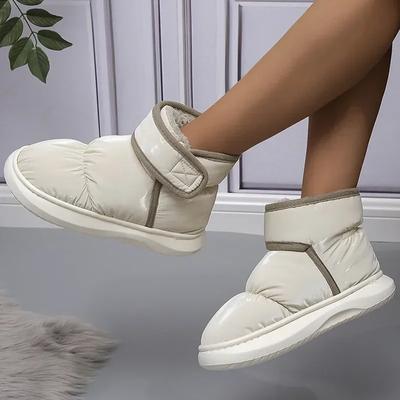 Hiver Chaud Épaissir Peluche Imperméable Bottes de Neige Femmes Antidérapantes Semelle Épaisse Bottines Rembourrées en Coton Extérieur Chaussures Femme 2025
