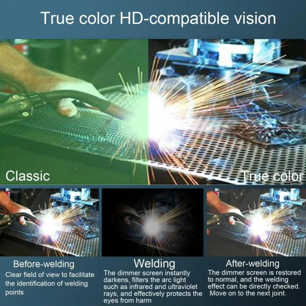 Auto Darkening Electrical Welding Caps Variable Light Adjustment Welding Facemask Arc Weld Cap