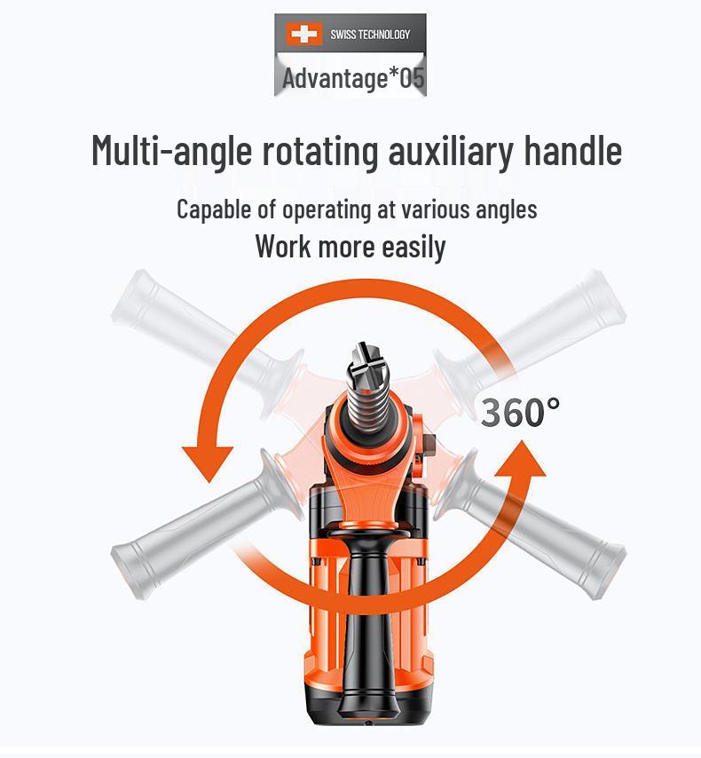 High-Power Industrial Electric Hammer & Drill: Multifunctional Impact Tool for Concrete and Household Use