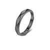 Schwarz-Weiß-Rhombus Glänzend Partnerring Einfach Offen Verstellbare Ringe Schmuck Für Freund Freundin Valentinstagsgeschenk