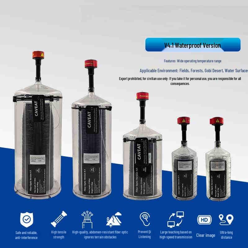 VTEL 3.5 Version 3KM Kevlar-Reinforced Fiber Optic Drone Link System