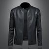 New And Leather Jacket For Men Stand Collar Loose And Fashionable Casual Outerwear Korean Version Slim Fit Motorcycle Leather Jacket 56131