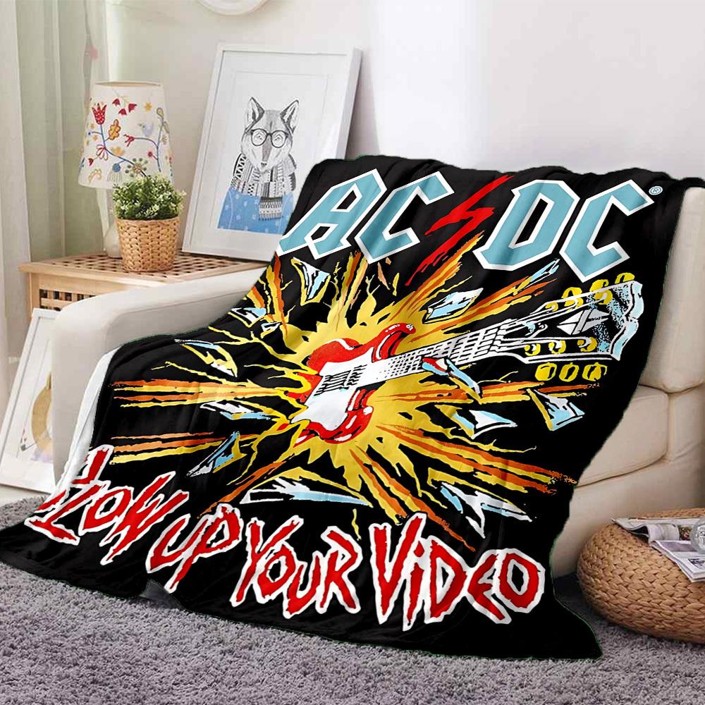 1pc AC/DC Blanket Lightweight Flannel Blanket Throw Blanket For Sofa, Bed, Travel, Camping, Livingroom, Office, Couch